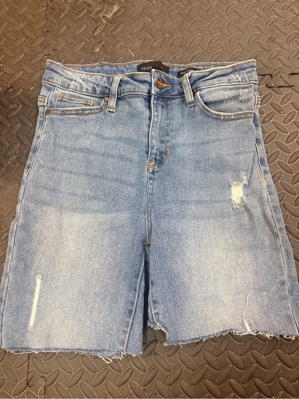 Kendall & Kylie Light Blue High-Rise Straight Jeans